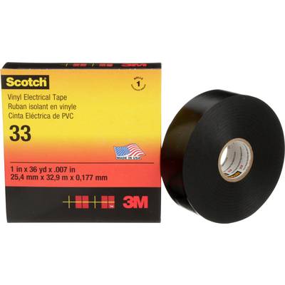 Ruban adhésif 3m SUPER33+-19X20 Ruban isolant Scotch® noir (L x l) 20 m x  19 mm