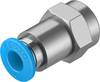 FESTO Raccord droit 153023 QSF-1/8-6-B Filetage intérieur G1/8" Ø de tuyau: 6 mm 1 pc(s)