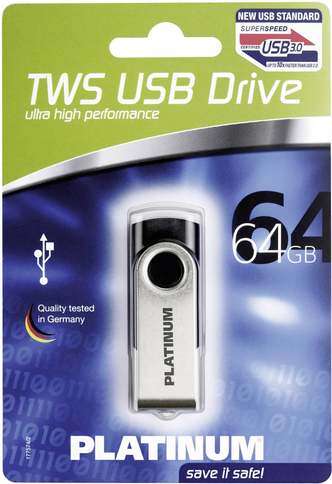 Clé USB Platinum TWS 64 GB USB 3.1 (Gen 1)-1