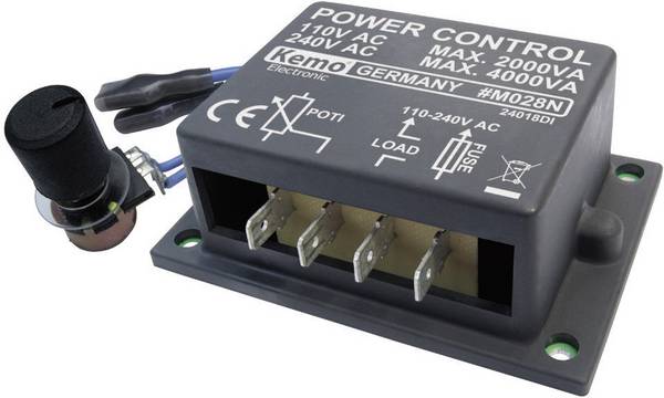 Régulateur de puissance kit monté Kemo M028N   1 pc(s)
