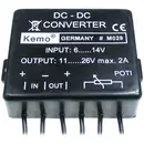 Convertisseur tension continue kit monté Kemo M029 Tension d'entrée (plage): 6 - 14 V/DC Tension de sortie (gamme): 11 -