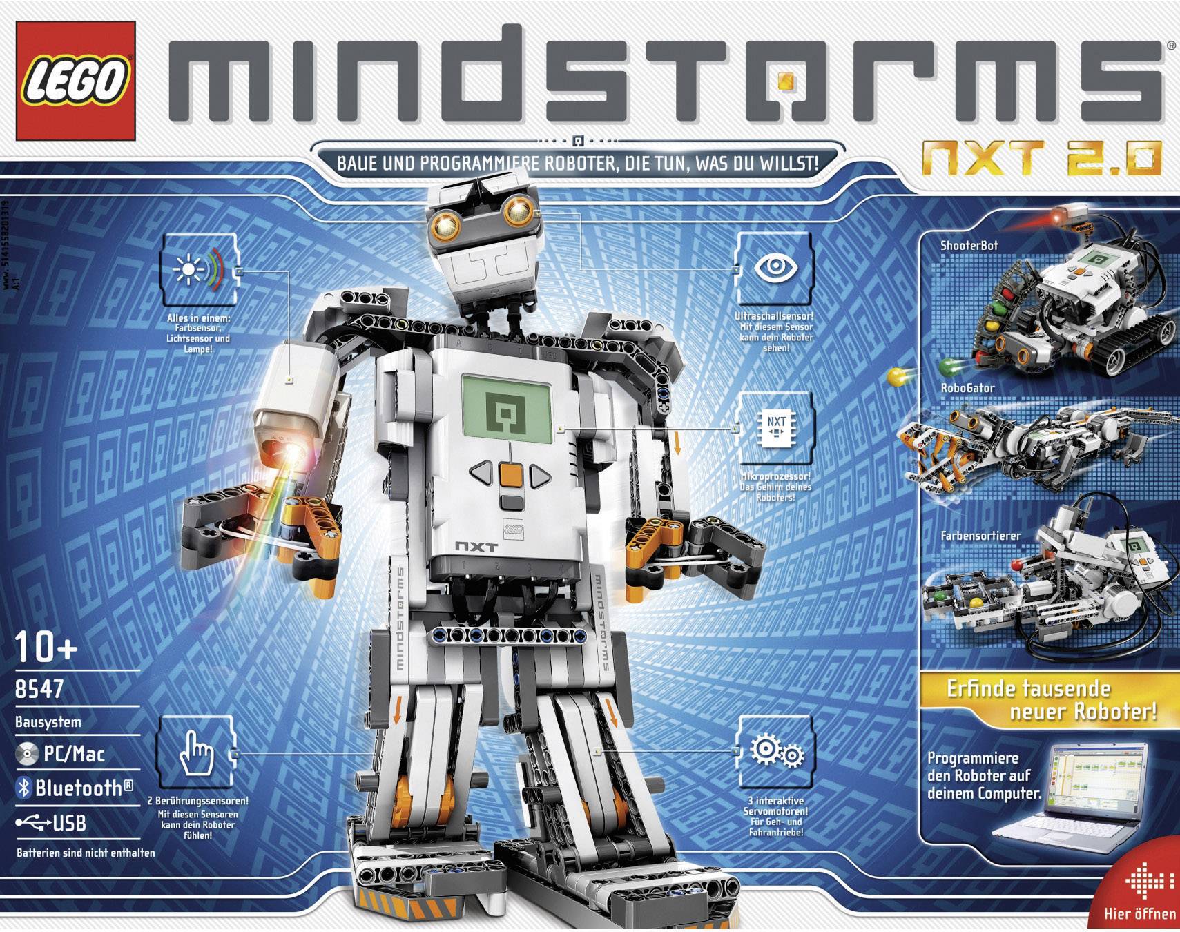 LEGO Mindstorms NXT PilotBox 1 0 LEGO MINDSTORMS 8547 NXT 2 0 Sur
