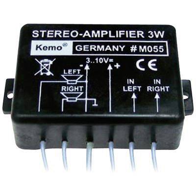 Amplificateur stéréo (kit monté) Kemo M055 9 V/DC 3 W 8 Ω 1 pc(s)-0
