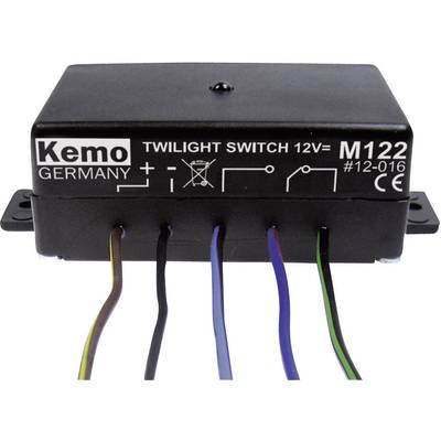 Interrupteur crépusculaire (kit monté) Kemo M122 12 V/DC  1 pc(s)