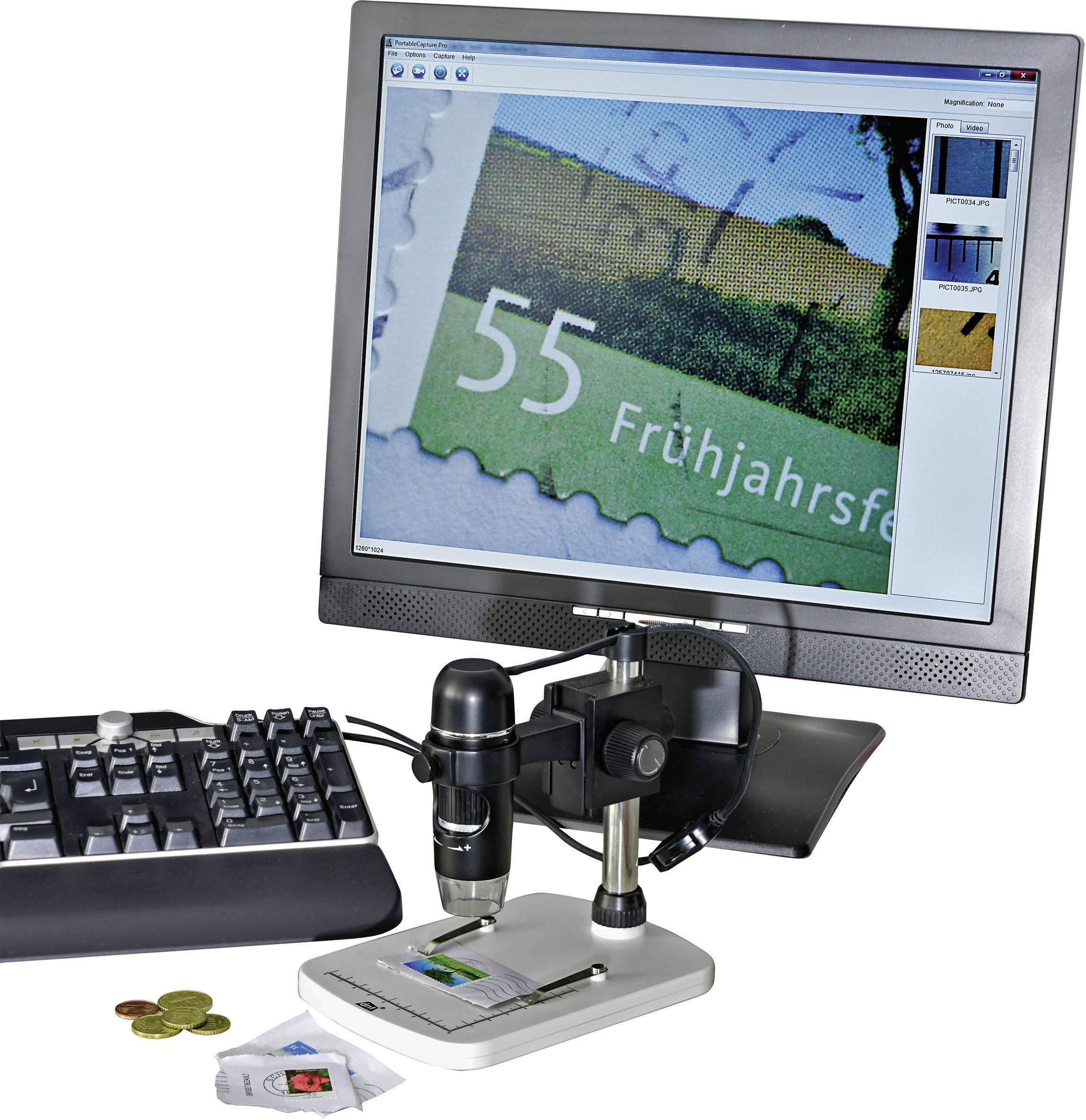 Microscope USB dnt DigiMicro Profi 5 Mill. pixel Grossissement numérique (max.): 150 x 1 pc(s)-10
