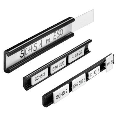 Porte-étiquette Weidmüller SCHS3 K 1753480000 Surface d'étiquetage: 1000 x 10 mm noir 1 pc(s)