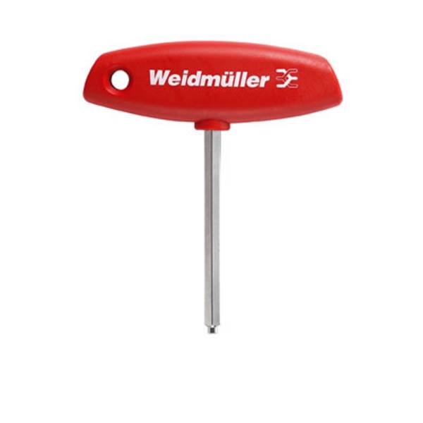 Clé coudée pour vis à 6 pans creux 6 mm Weidmüller IS 6 DIN 6911 0407900000 Longueur de la lame: 80 mm 1 pc(s)