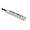 Répartiteur passif 10 voies M8 filetage métal Weidmüller SAI-10-F 3P M8 L 10M 1828650000 1 pc(s)