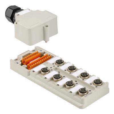 Répartiteur passif pour capteurs/actionneurs Weidmüller SAI-8-M-4P M12 DIP 1059430000  Contenu: 1 pc(s)