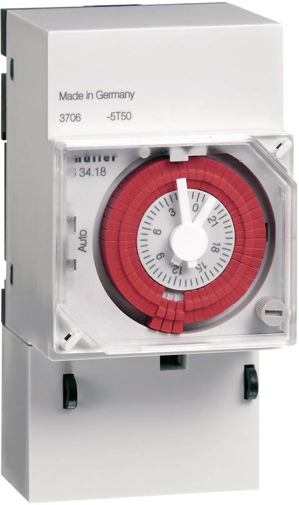 Müller VS 30.18 12-24V & DC 24-48V 50-60Hz Programmateur horaire pour rail analogique 12 V/DC, 24 V/DC, 48 V/DC, 24 V/AC, 48 V/AC 4000 W
