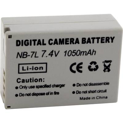 Conrad energy 200268 Batterie pour appareil photo Remplace l'accu d'origine NB-7L 7.4 V 650 mAh