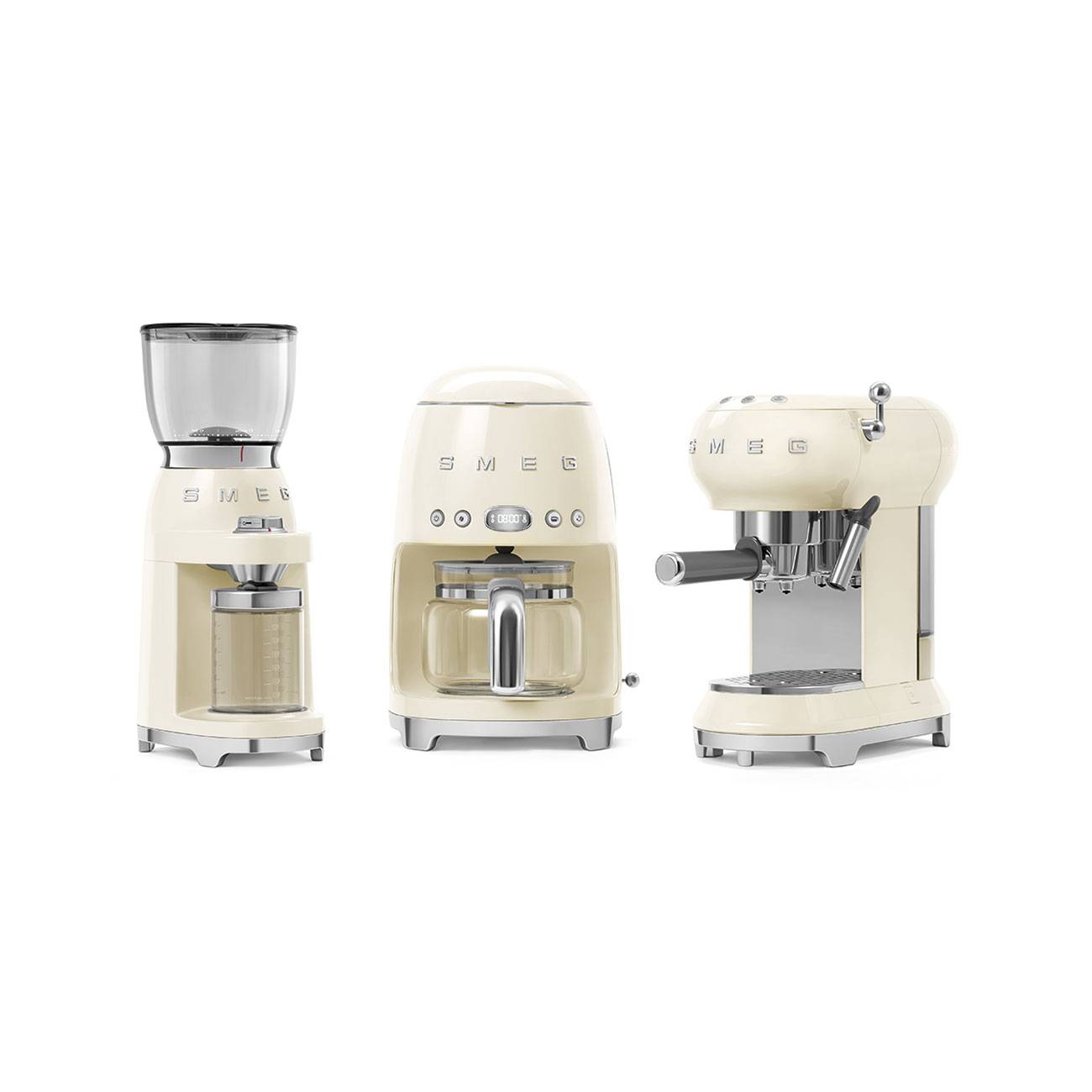 Moulin à Café 350g 150w Crème Smeg cgf01creu-1