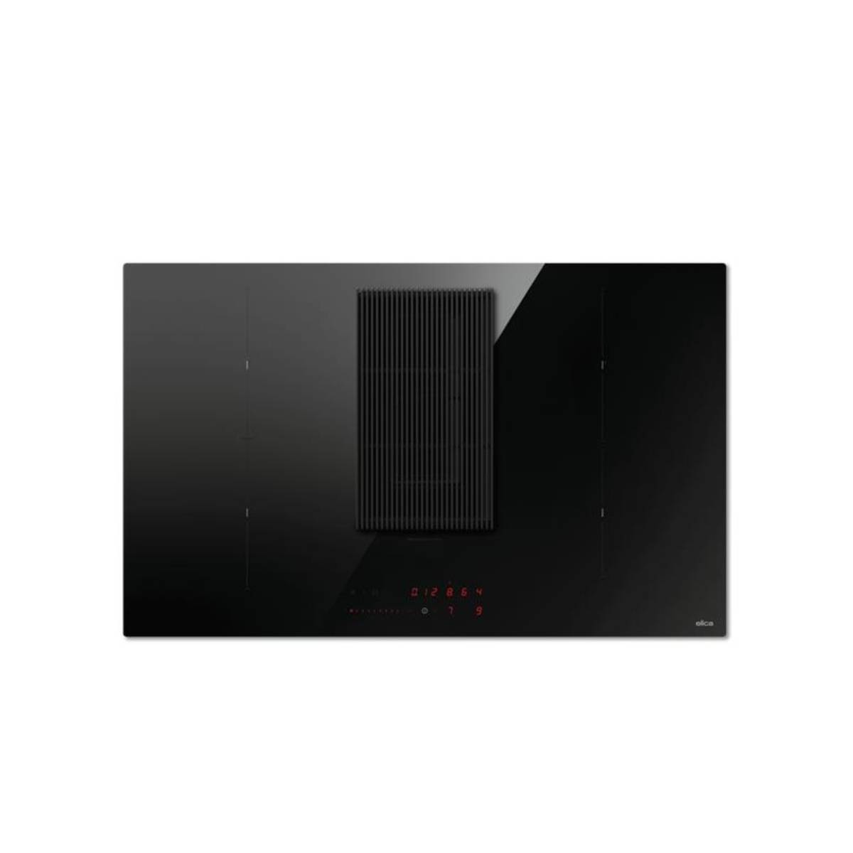 Table De Cuisson Aspirante Induction 83cm 4 Feux 7400w Noir Elica PRF0210553-0