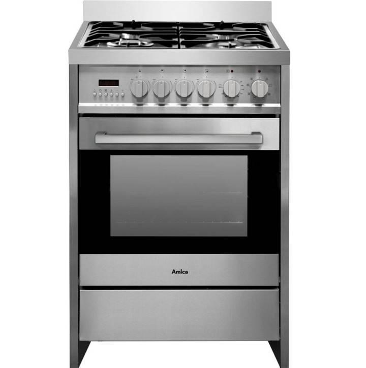 Cuisinière Gaz A 68l 4 Feux Inox Amica acme2005x-0