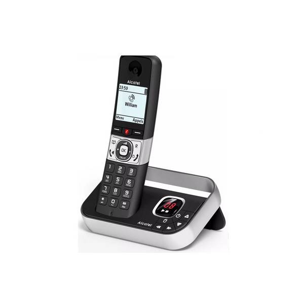 Téléphone Sans Fils Noir Avec Répondeur  Alcatel  F890VOICENOIR
