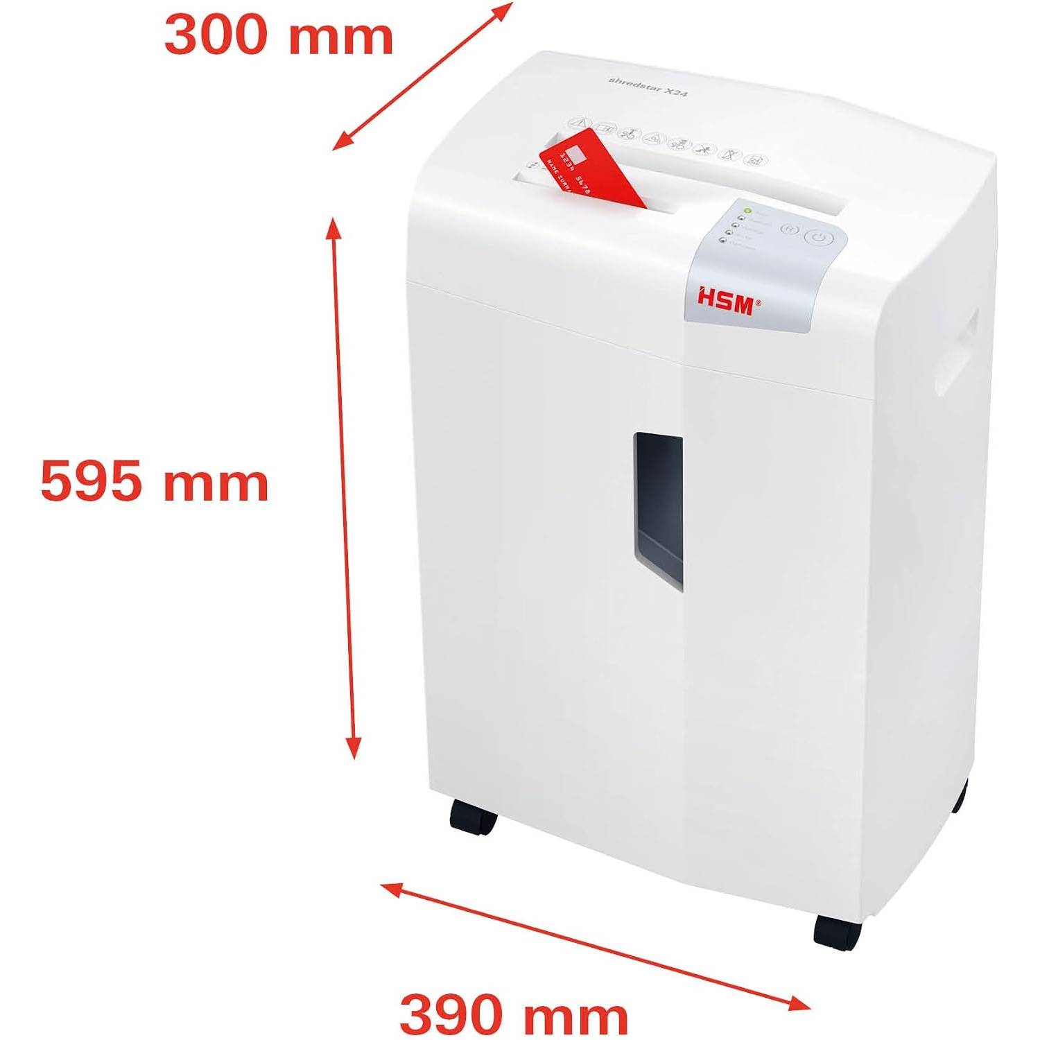 Destructeur De Documents 24 Feuilles Coupe En Particules 4x37mm Hsm 1039111-1