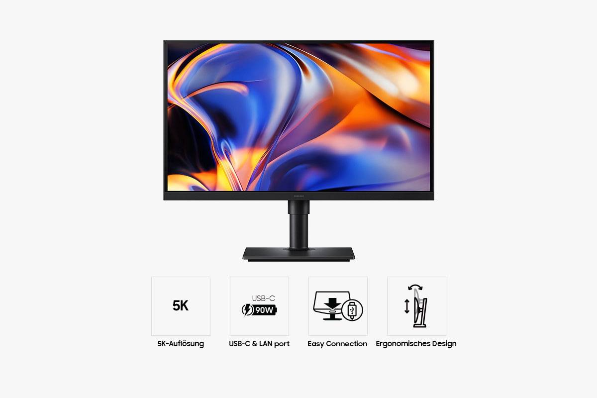Samsung Ecran PC Viewfinity S8 - S80HF 27" 5K 60 Hz, 68,6 cm (27"), 5120 x 2880 pixels, WUHD, LCD, 5 ms, Noir-2
