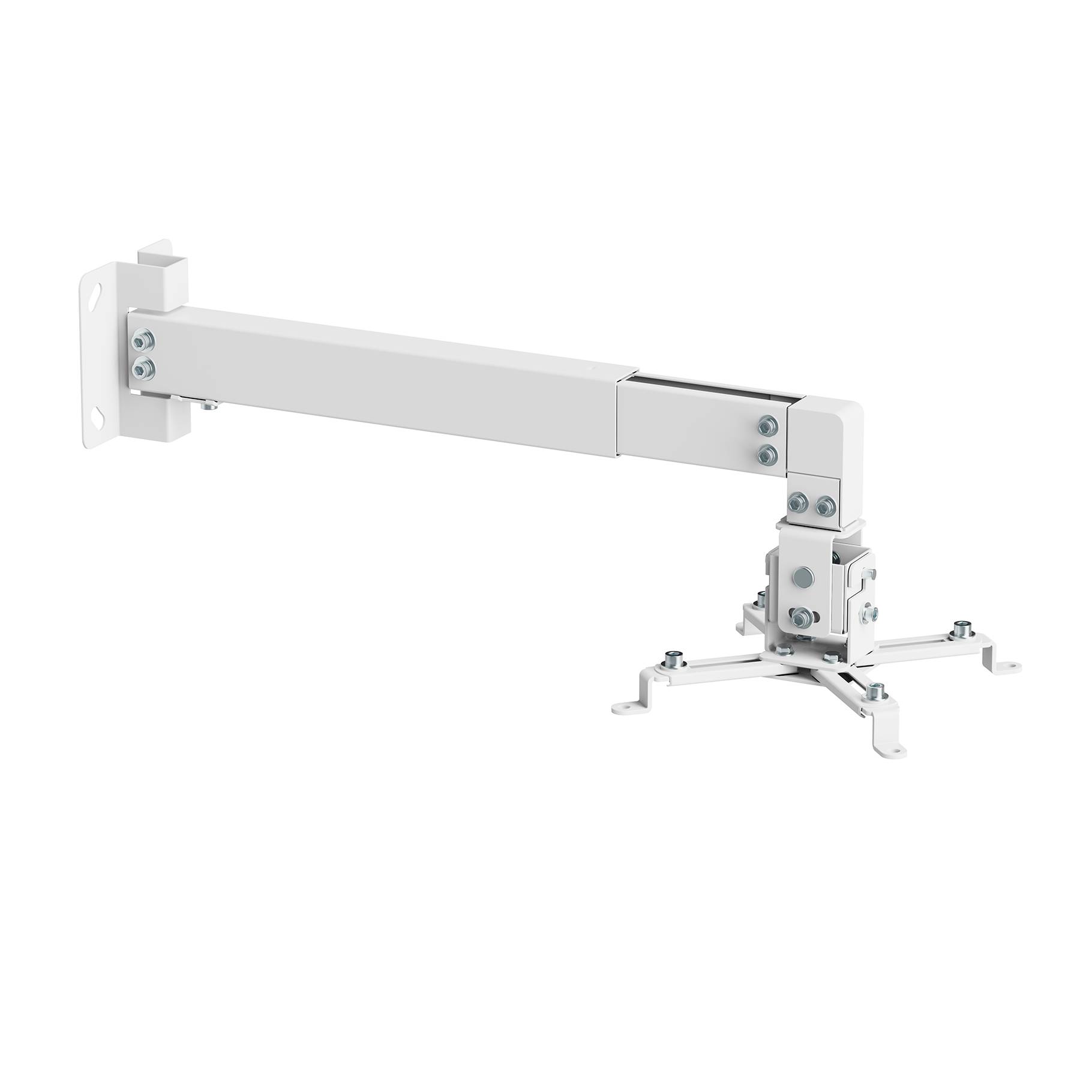 Support mural vidéoprojecteur blanc - bras 36,5-60 cm-0