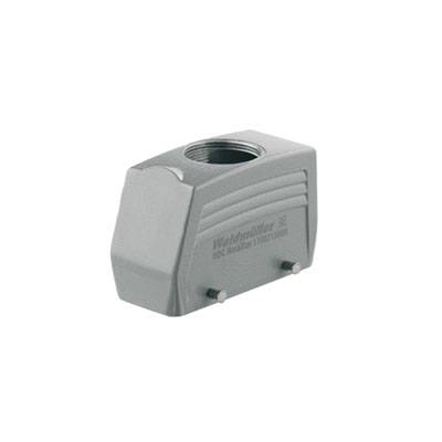 Un boîtier rectangulaire gris avec un filetage à vis sur le dessus. Adapté aux applications industrielles, nom de marque sur le côté.
