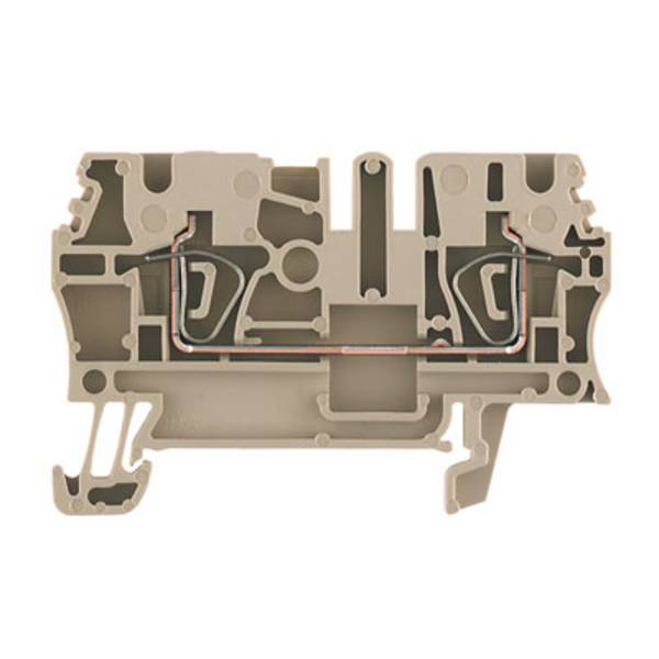 Bloc de jonction de passage Weidmüller ZDU 2.5 1608510000-100 beige foncé 100 pc(s)