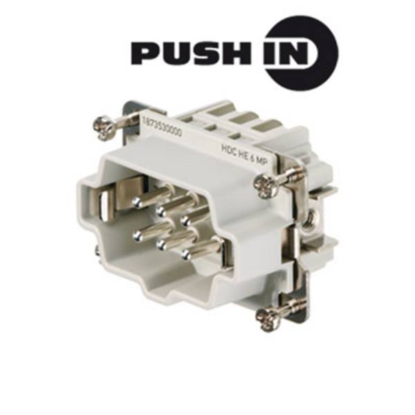 Weidmüller 1873530000 Insert mâle RockStar® HDC HE 6 + PE Push-In 1 pc(s)
