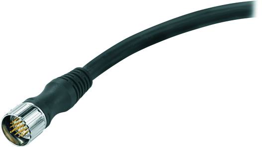 Câble noir avec embout métallique, montrant le côté de connexion avec plusieurs petites broches. Adapté aux appareils électroniques.