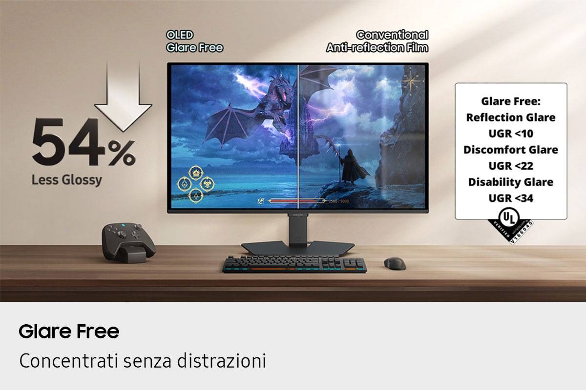 Samsung S27FG506SU, 68,6 cm (27"), 2560 x 1440 pixels, Quad HD, OLED, 0,03 ms, Noir-3