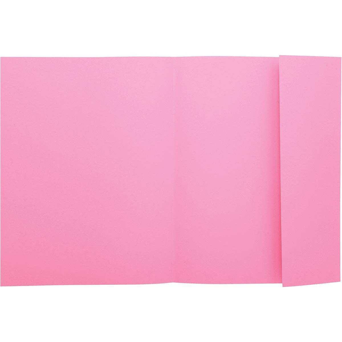 Chemise à rabat latéral Exacompta - 24 x 32 cm rose - Paquet de 50-0