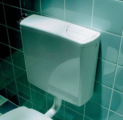 Réservoir WC indépendant semi bas double touche blanc AP140 - GEBERIT - 140.317.11.1-2