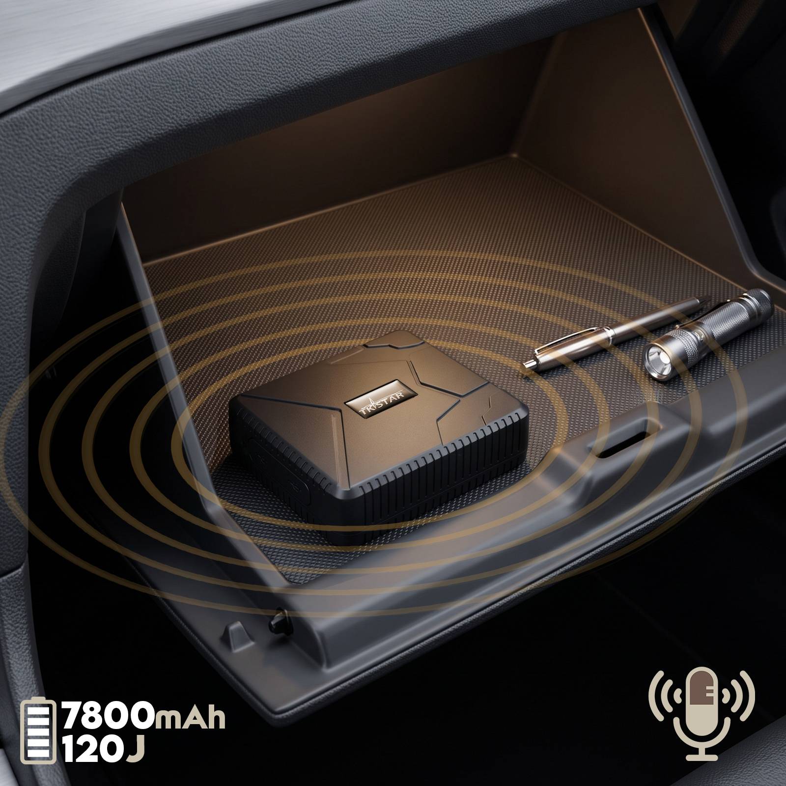 Traceur GPS pour Véhicule Balise 4G Antivol Magnétique 7800 mAh-2