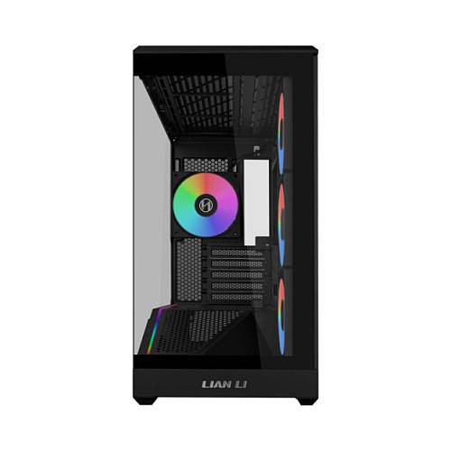 Lian Li Vector V100R MINI, Mini Tower, PC, Noir, micro ATX, Mini-ITX, Plastique, Acier, Verre trempé, Gaming-0