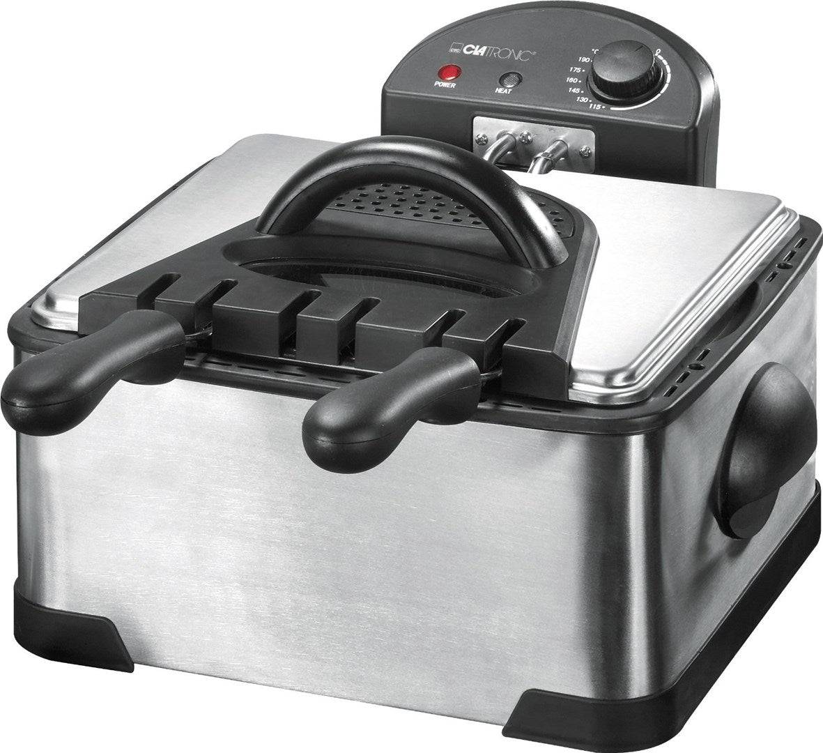 Double friteuse 4L inox Clatronic FR 3195-0