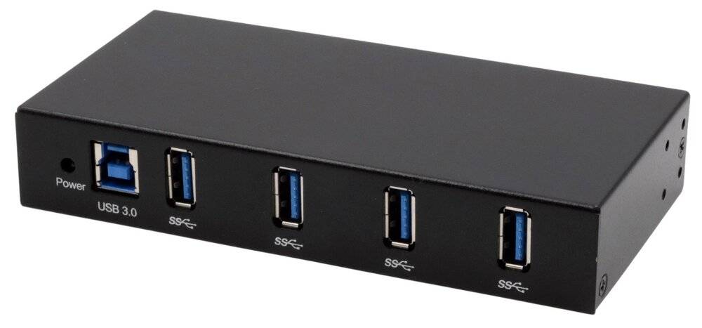 EXSYS EX-11234HMS HUB 4 ports USB 3.2 Gen 1 Din-Rail Kit et mur VIA VL811+ Chipset-5