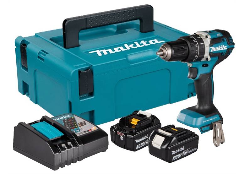 Perceuse à percussion 18V LXT -2x3.0 Ah- en MAKPAC - MAKITA DHP484RFJ-0