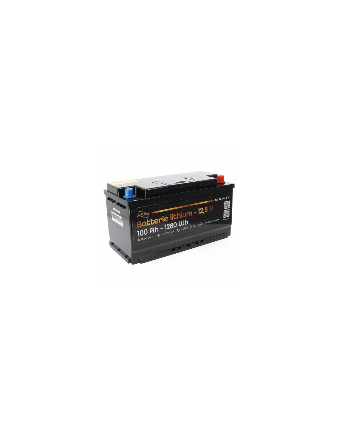 Batterie Lithium Lifepo4 100ah Elektron Format L5 Bluetooth | Camping-car & Van-0
