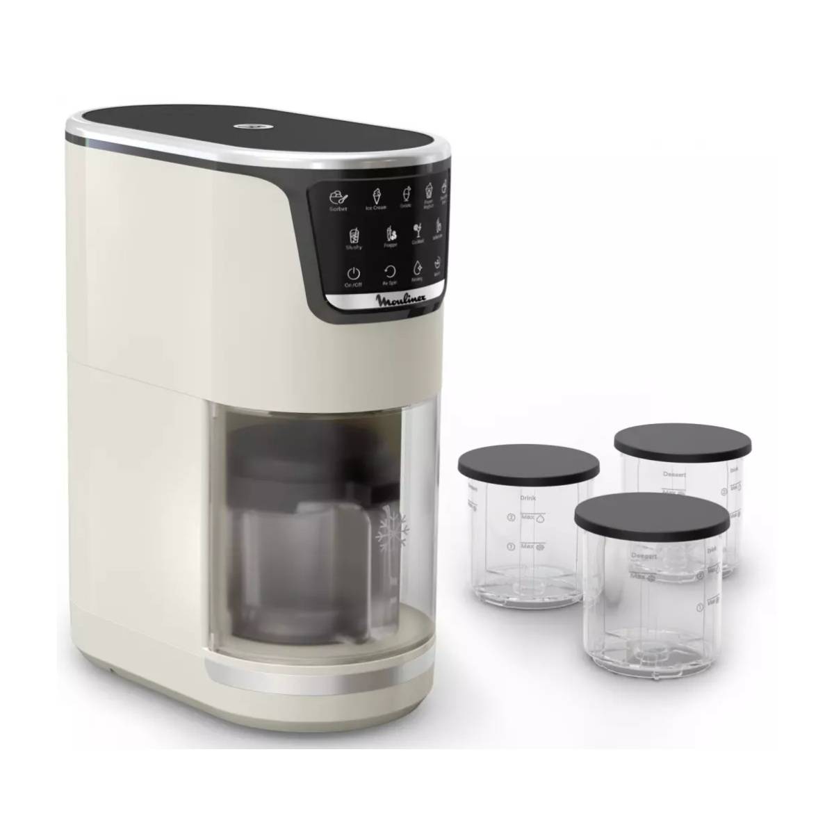 Turbine à Glaces 1.4l 600w Ivoire Moulinex MJ602AF0-1