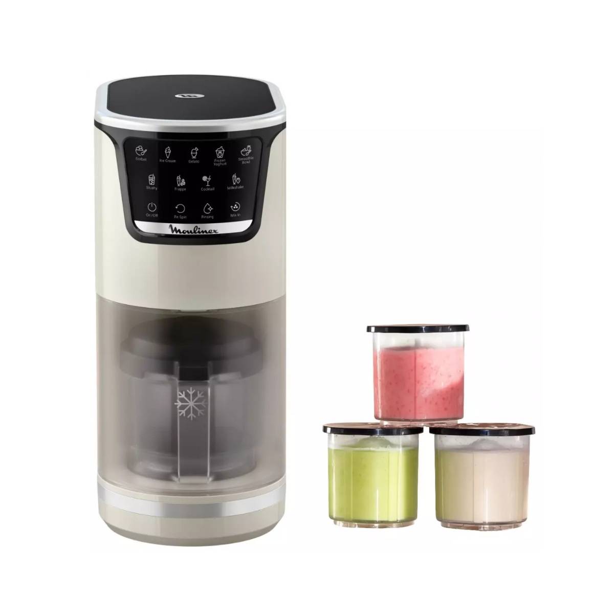 Turbine à Glaces 1.4l 600w Ivoire Moulinex MJ602AF0-2
