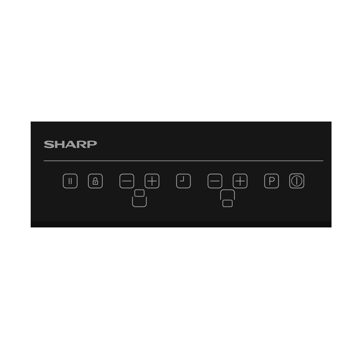 Table Induction Domino 30cm 2 Feux Sharp KH3I25NT0K-EU-2
