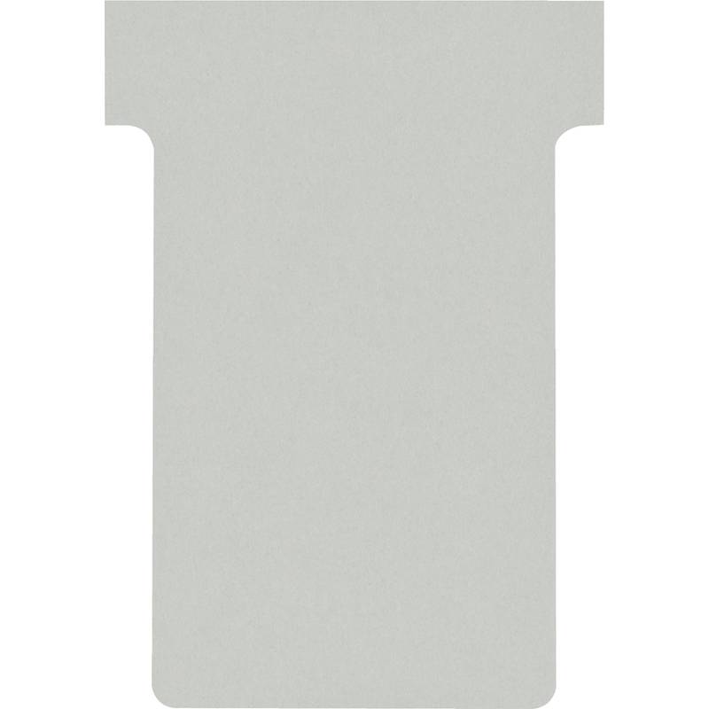 Fiche T indice 2 / 60 mm gris - Lot de 100-0