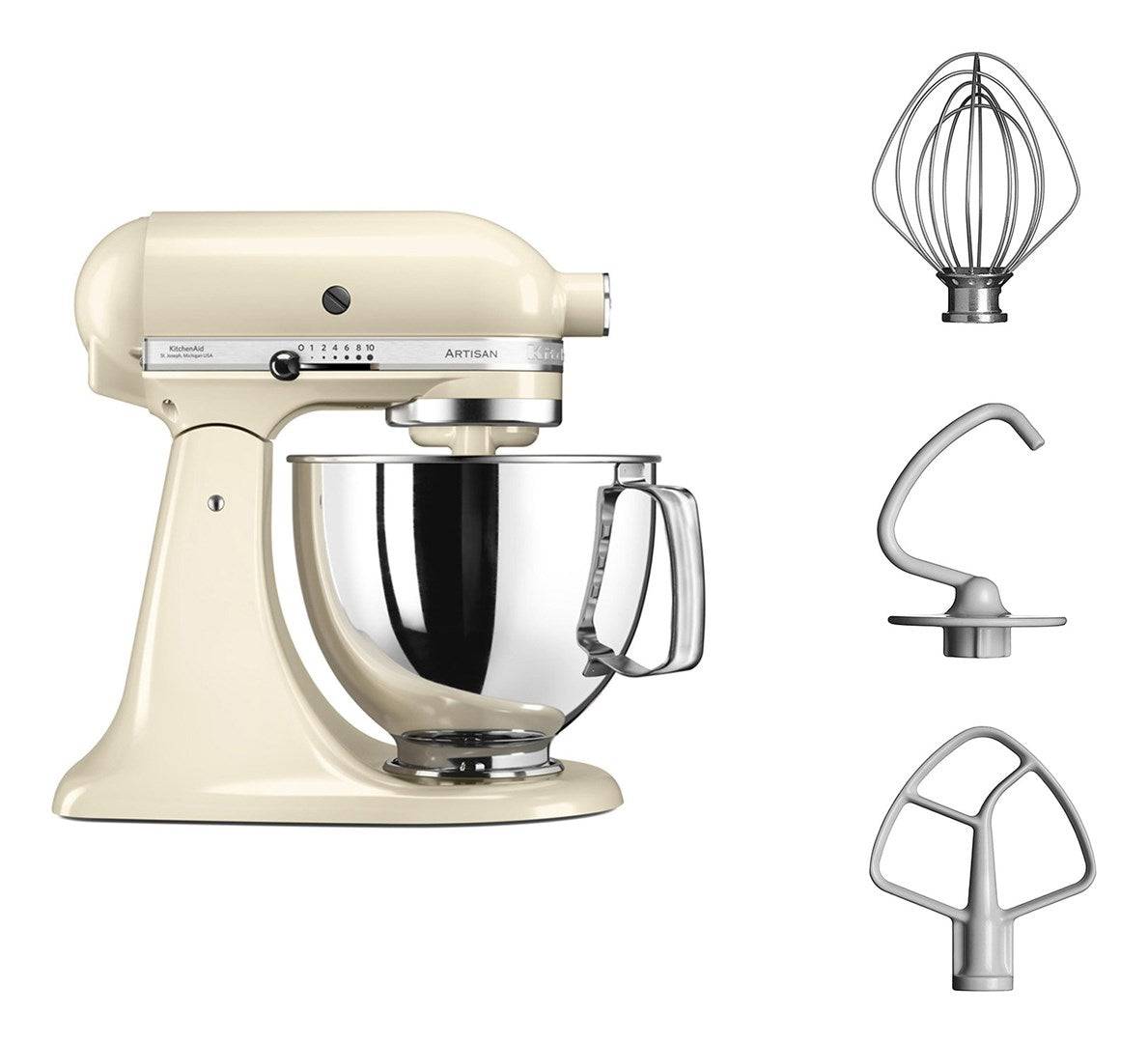 Robot Sur Socle 4,8l 300w Crème Kitchenaid 5ksm125eac-1