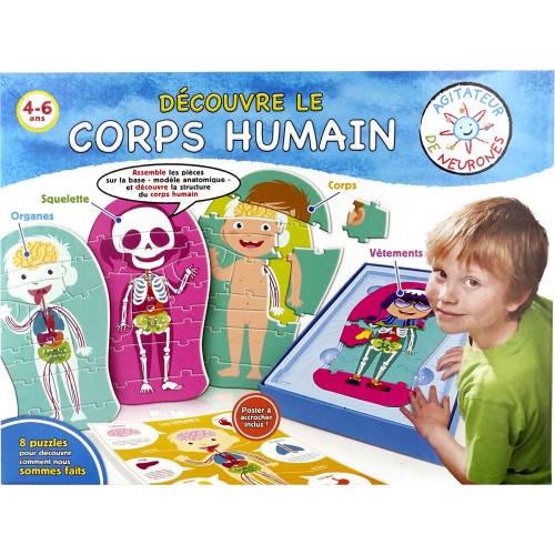 Puzzle Anatomie Découvre le corps humain Clementoni-0