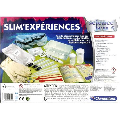 Coffret scientifique Slim Expériences Clementoni-3