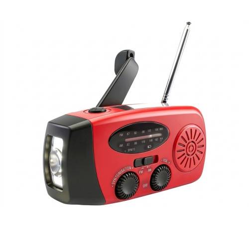 Radio solaire avec dynamo et lampe de poche LED-4