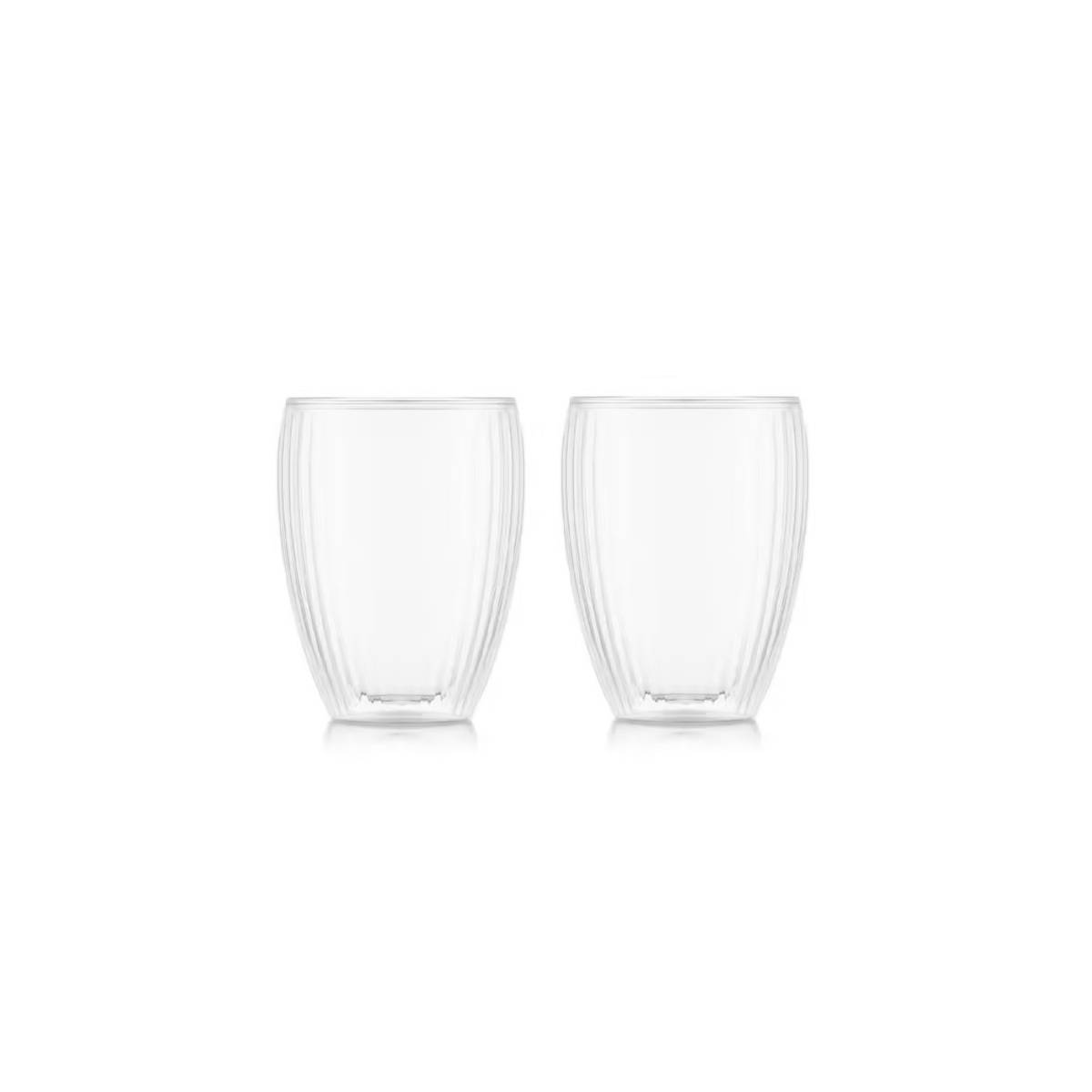 Set De 2 Verres Double Paroi 32cl Pavina Striés Bodum 12249-10-0