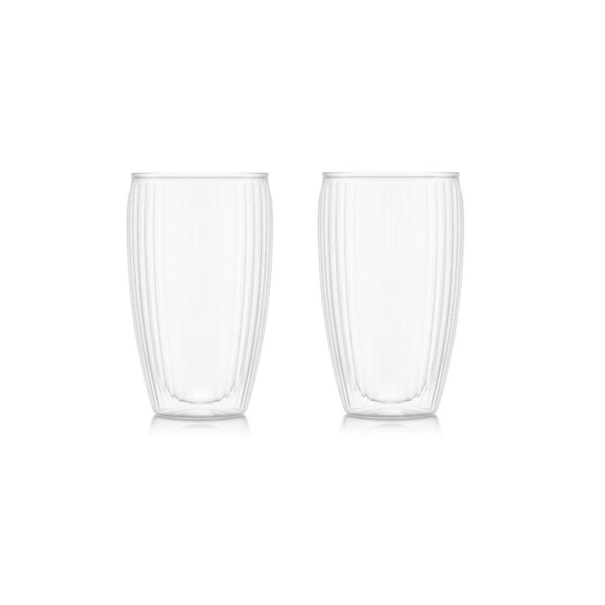 Set De 2 Verres Double Paroi 45cl Pavina Striés Bodum 12250-10-0