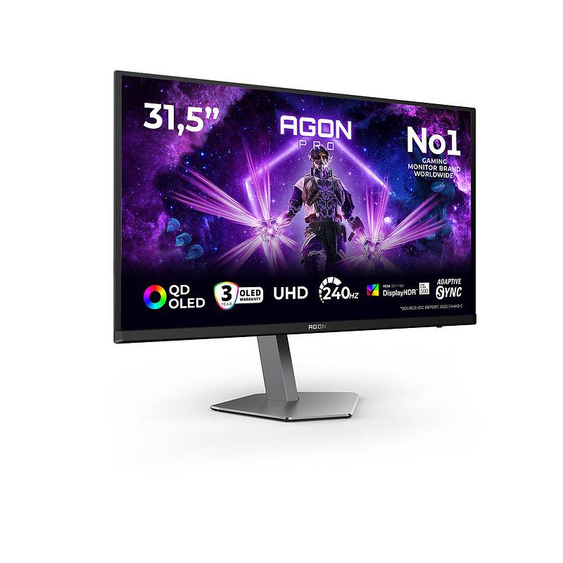 AOC AGON PRO AG326UZD2, 80 cm (31.5"), 3840 x 2160 pixels, 4K Ultra HD, OLED, 0,03 ms, Noir-1