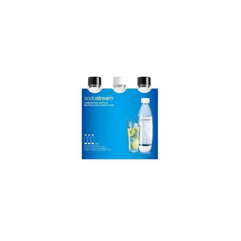 Bouteilles PET SodaStream Fuse 3x1L Noir Et Blanc Compatible 2260748-0