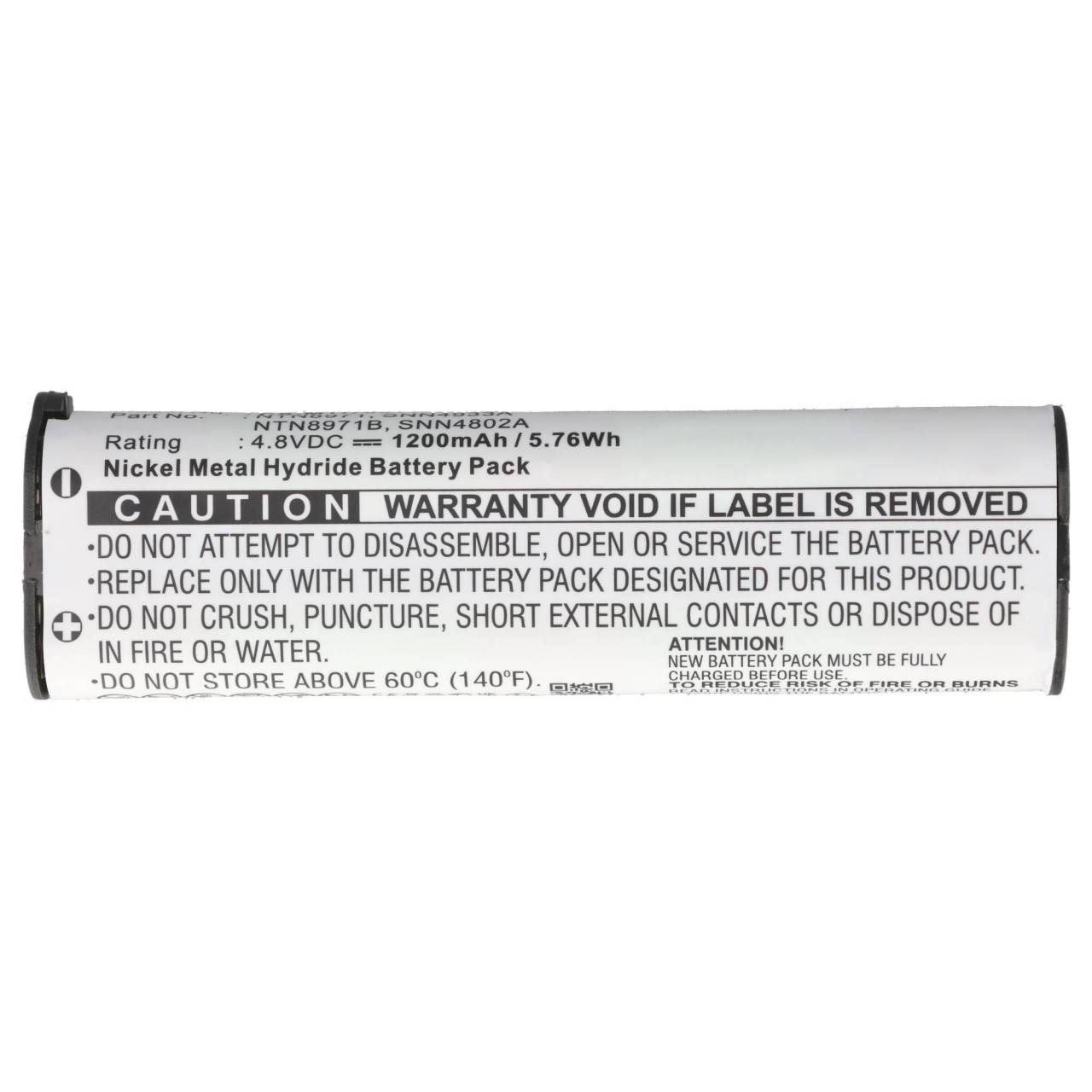 Batterie NiMH CoPacks compatible avec Motorola XTN446 CP100 Handy Pro XTN - 4,8 V 1200 mAh-2