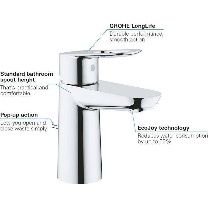 Mitigeur Lavabo Monocommande 1/2 Grohe 23335000-2