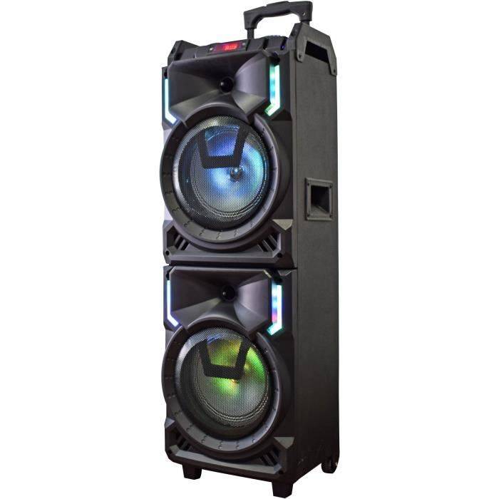 Enceinte lumineuse Bluetooth KARAOKE 800W MAXILIGHT-2